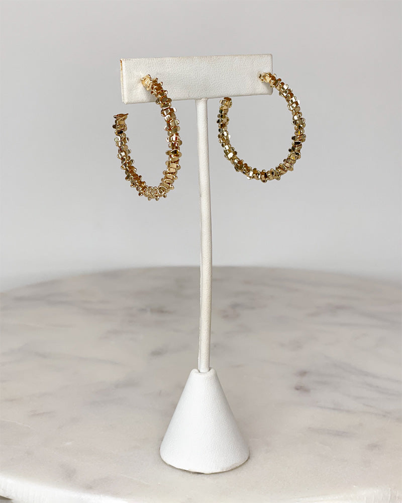 Michelle McDowell Nova Large Gold Hoops main image 0