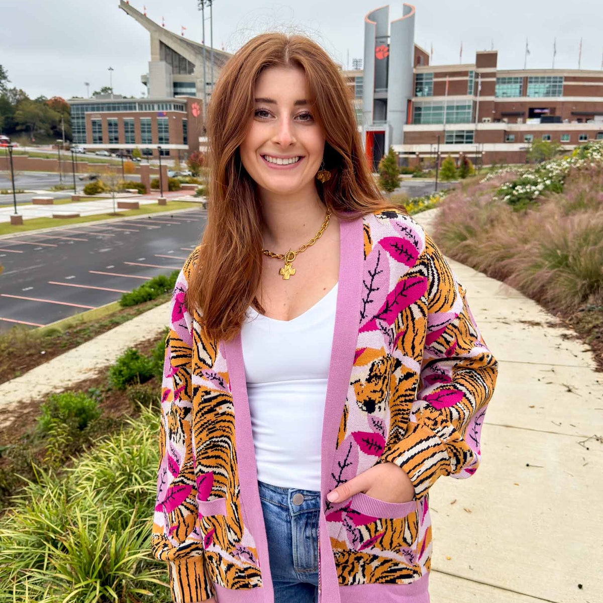 Cardigan Tigre Coloré Andi Bagus – Jamais Porté, Comme Neuf Sans étiquette