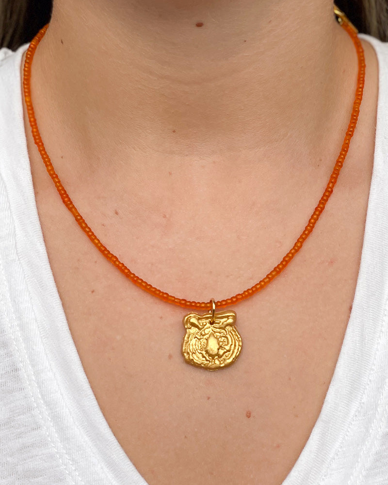 Tiger Pendant Necklace