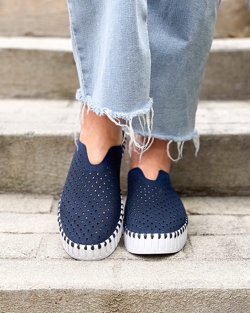 Ilse Jacobsen Tulip Platform Dark Indigo – True Orange Boutique