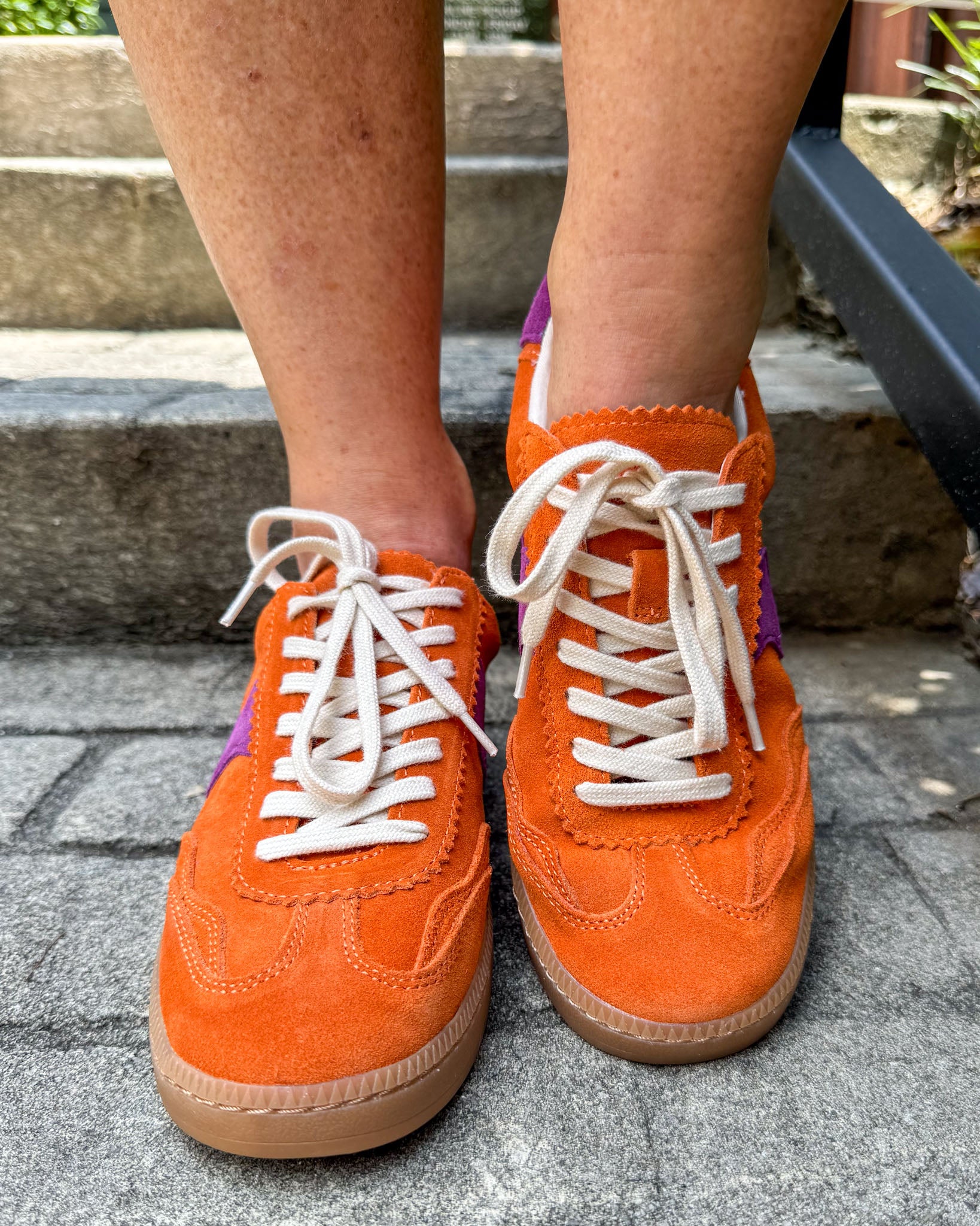 Orange Clemson Adidas Shoes Dolce Vita Notice Multi Suede Tennis