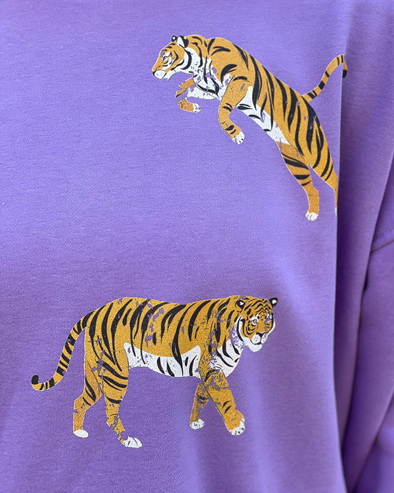 12pm by Mon AMI Vintage Tiger Sweatshirt