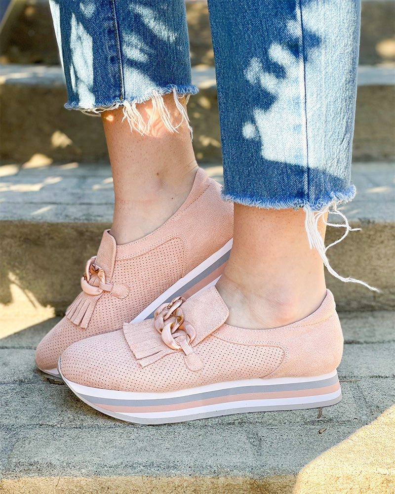 Matisse Bess Platform Loafer - Blush – True Orange Boutique