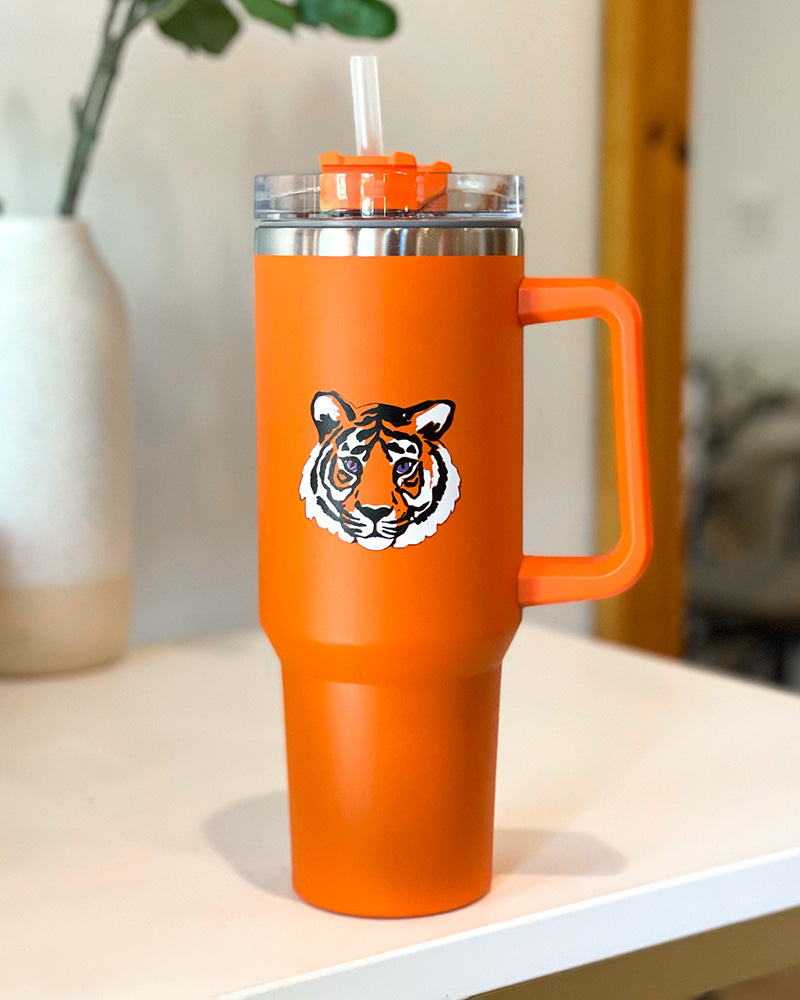 Tiger Tumbler 40oz True Orange Boutique