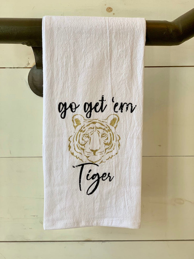 Go Get Em Tiger Flour Sack Hand Towel
